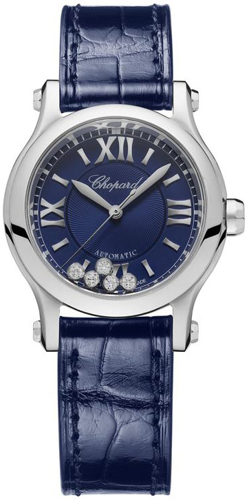 Chopard Naisten kello 278573-3016 Happy Sport Sininen/Nahka Ø30 mm