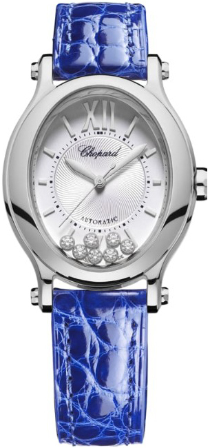 Chopard Naisten kello 278602-3001 Happy Sport Hopea/Nahka Ø29 mm