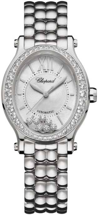 Chopard Naisten kello 278602-3004 Happy Sport Hopea/Teräs Ø29 mm