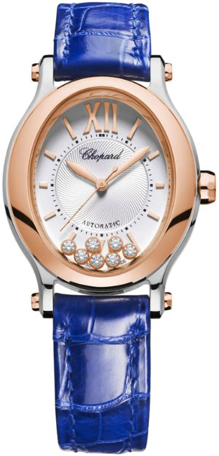 Chopard Naisten kello 278602-6001 Happy Sport Hopea/Nahka Ø29 mm