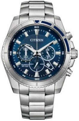 Citizen Miesten kello AN8201-57L Chrono Sininen/Teräs Ø46.4 mm