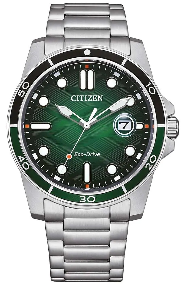 Citizen Miesten kello AW1811-82X Eco Drive Vihreä/Teräs Ø41.5 mm