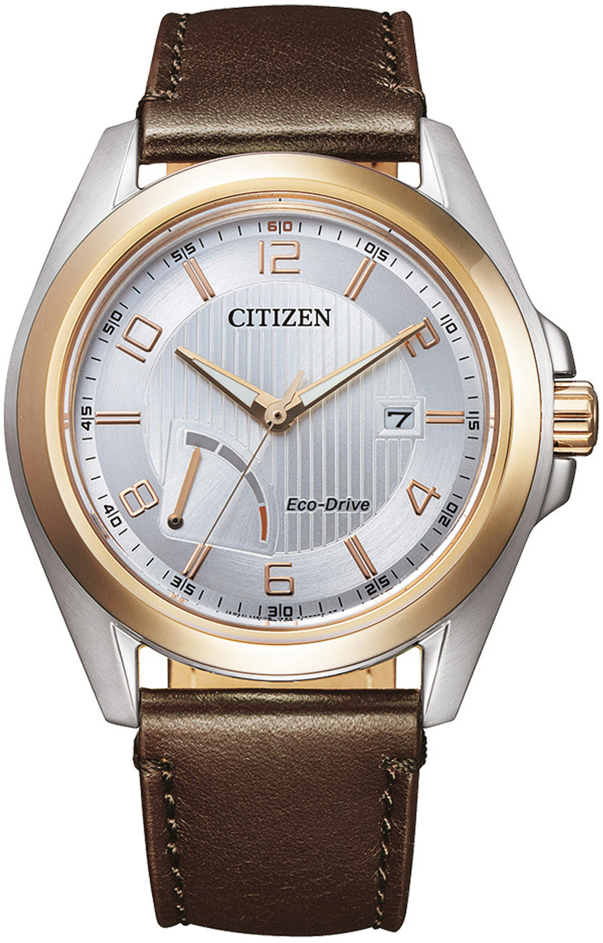 Citizen Elegance Miesten kello AW7056-11A Hopea/Nahka Ø43 mm