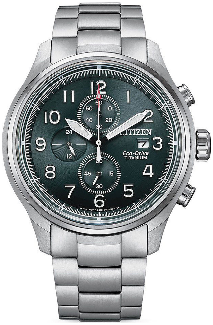 Citizen Miesten kello CA0810-88X Titanium Vihreä/Titaani Ø44 mm