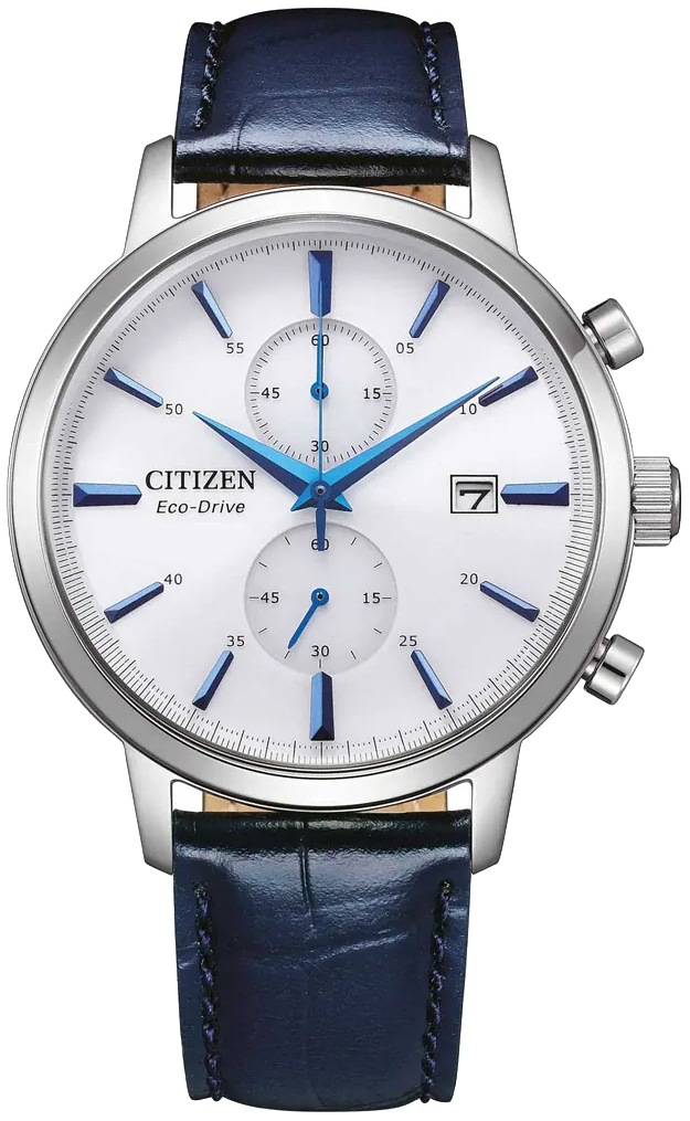 Citizen Miesten kello CA7069-16A Vintage Valkoinen/Nahka Ø42 mm