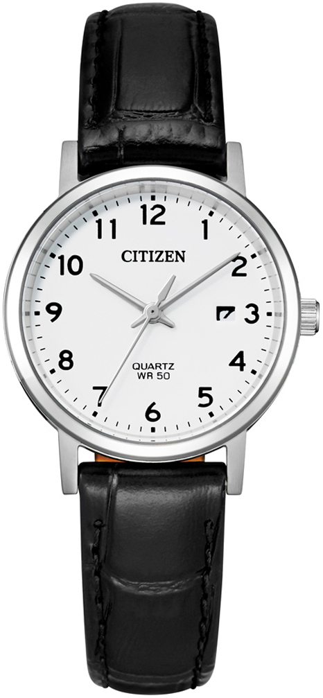 Citizen Naisten kello EU6090-03A Classic Valkoinen/Nahka Ø28 mm