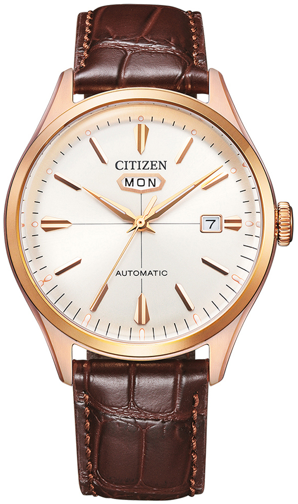 Citizen Miesten kello NH8393-05AE C7 Valkoinen/Nahka Ø40.2 mm