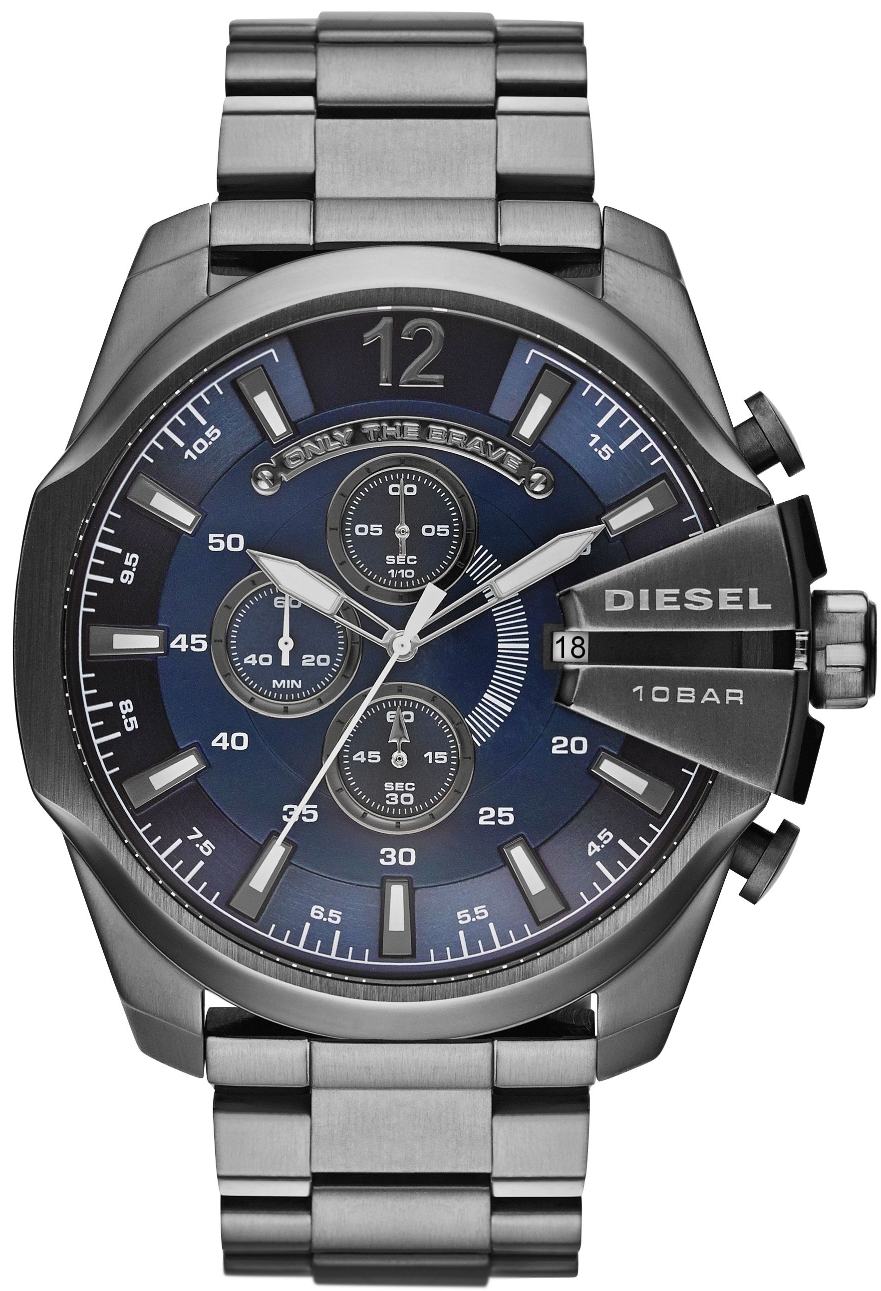 Diesel Miesten kello DZ4329 Mega Chief Sininen/Teräs Ø51 mm