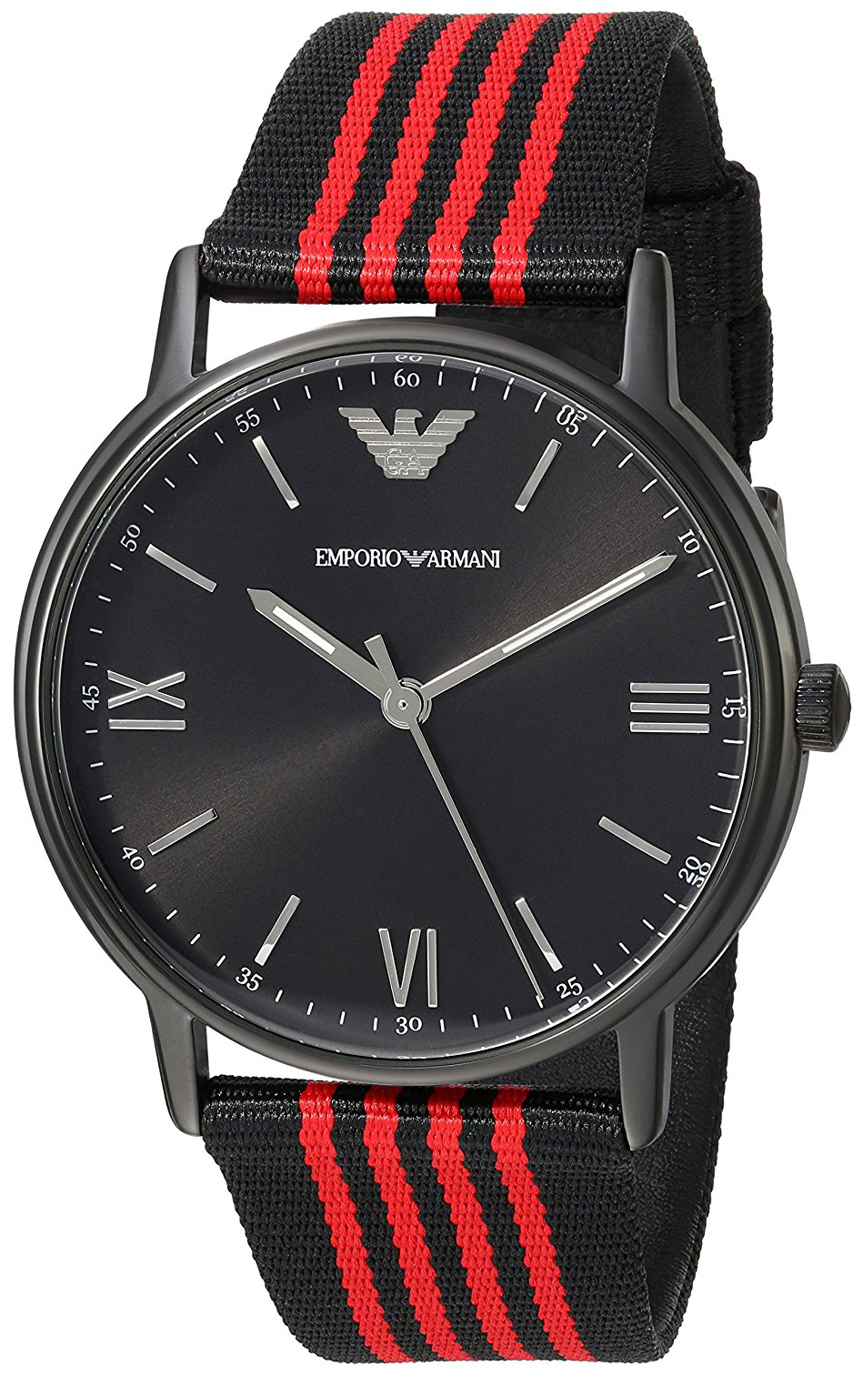 Emporio Armani Dress Miesten kello AR11015 Musta/Tekstiili Ø43 mm