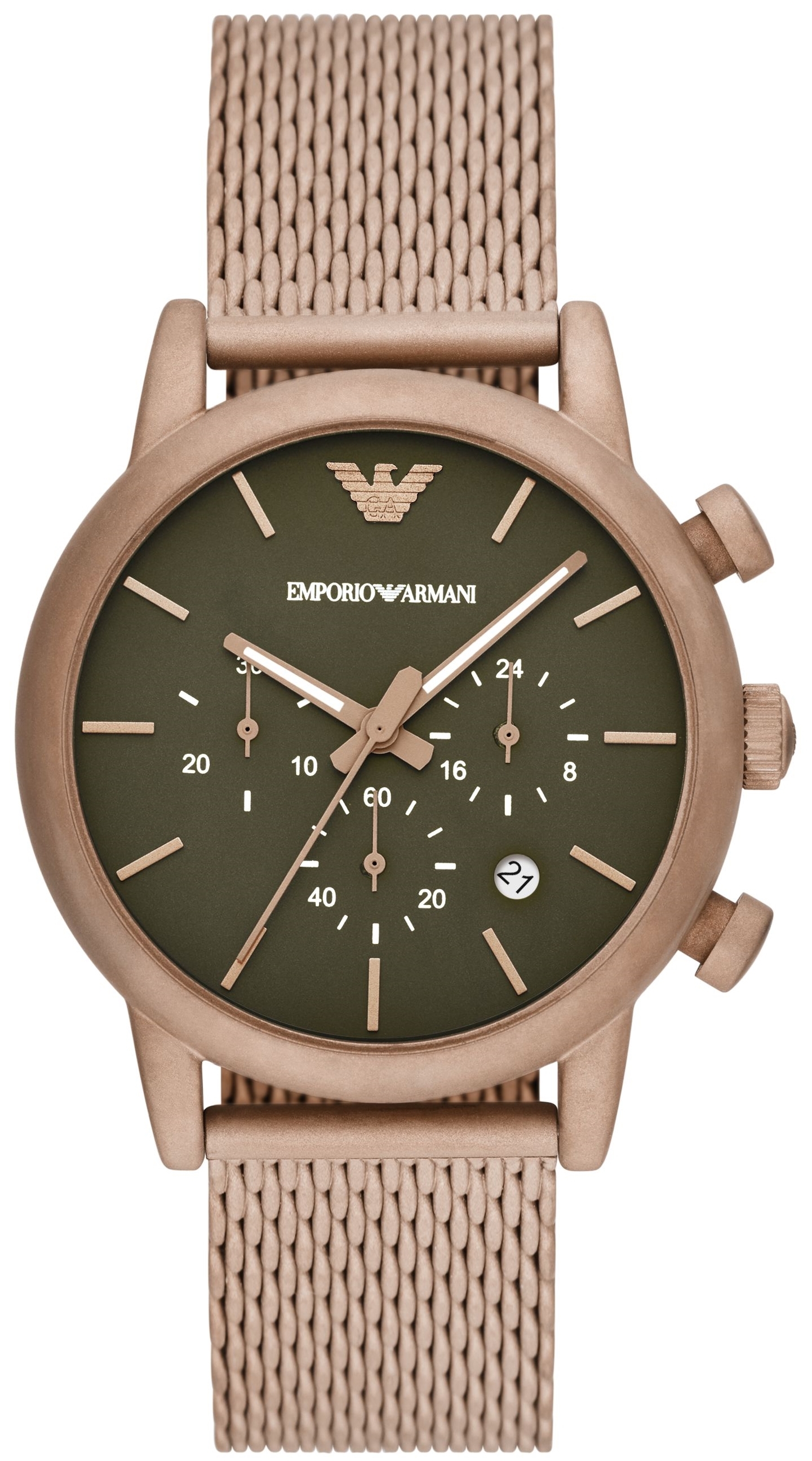 Emporio Armani Miesten kello AR11428 Luigi Vihreä/Teräs Ø41 mm