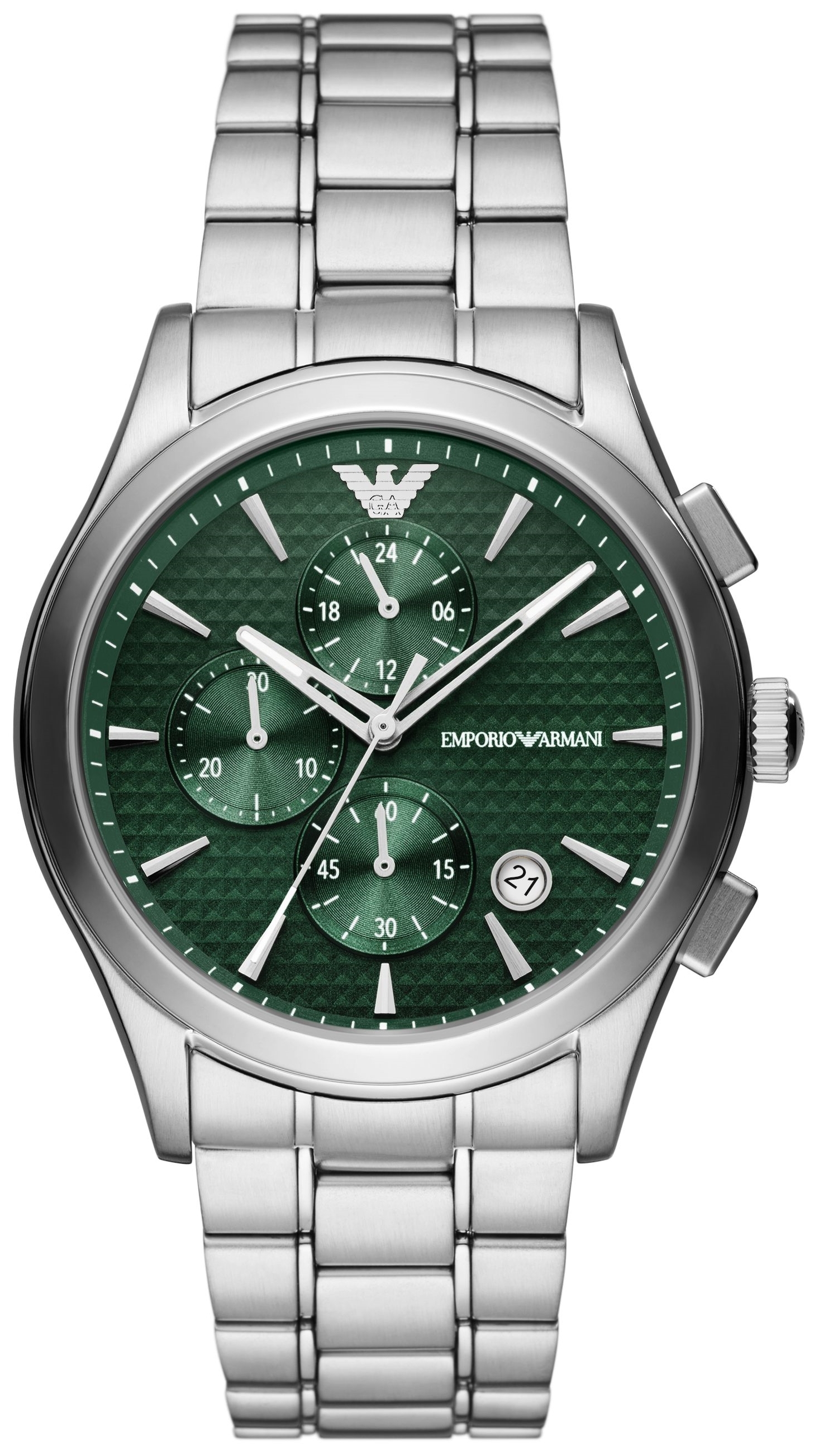 Emporio Armani Miesten kello AR11529 Paolo Vihreä/Teräs Ø42 mm