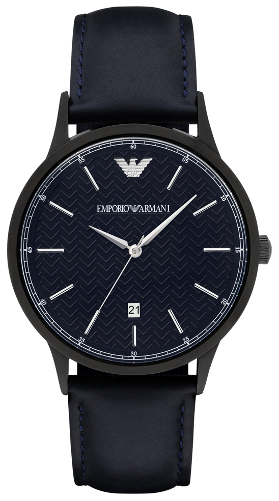 Emporio Armani Miesten kello AR2479 Dress Sininen/Nahka Ø43 mm