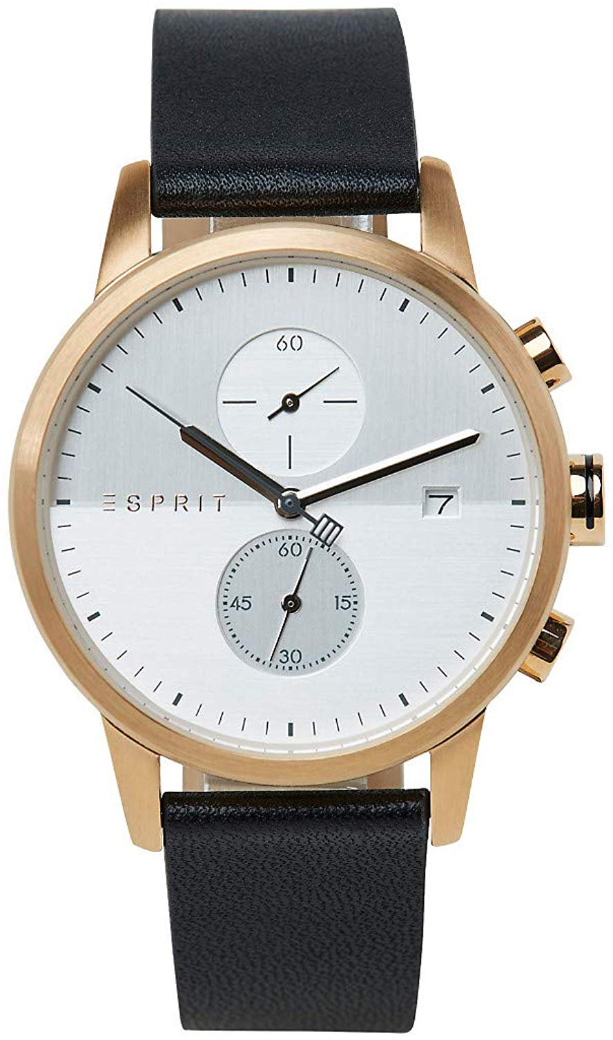 Esprit 99999 Miesten kello ES1G110L0045 Hopea/Nahka Ø42 mm