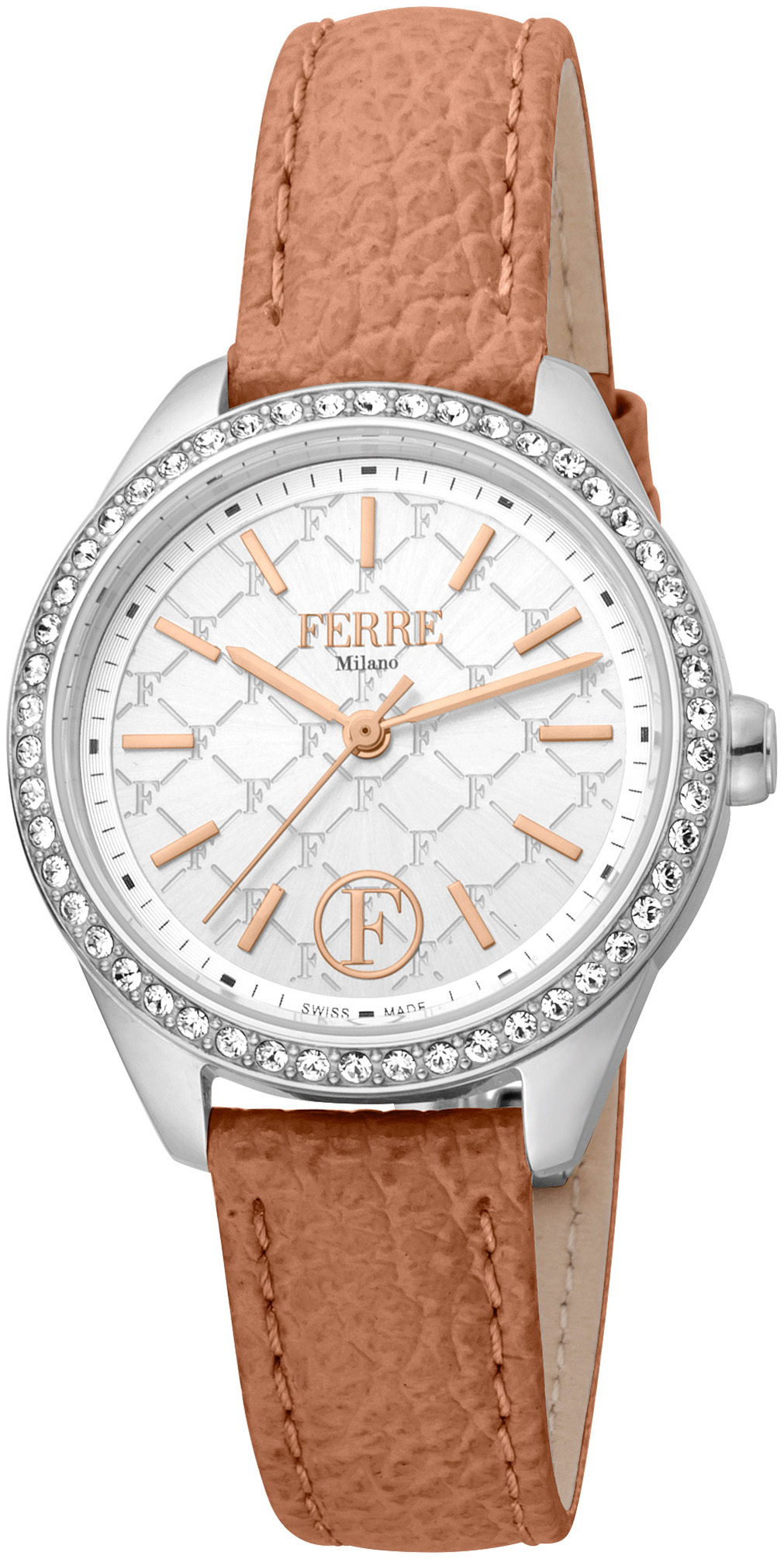 Ferrè Milano Donna Daniela Naisten kello FM1L116L0201 Hopea/Nahka