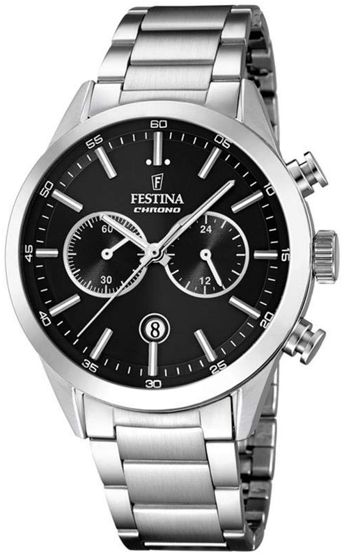 Festina 99999 Miesten kello F16826-C Musta/Teräs Ø43.5 mm