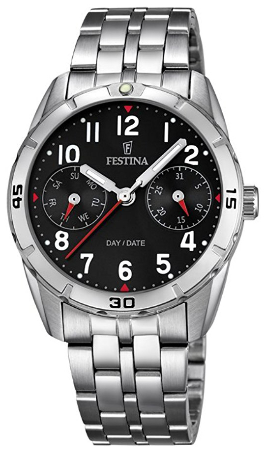 Festina F16908-3 Musta/Teräs Ø33 mm