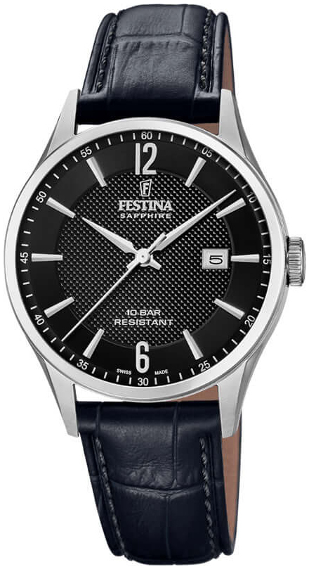 Festina Miesten kello F20007-4 Musta/Nahka Ø40 mm