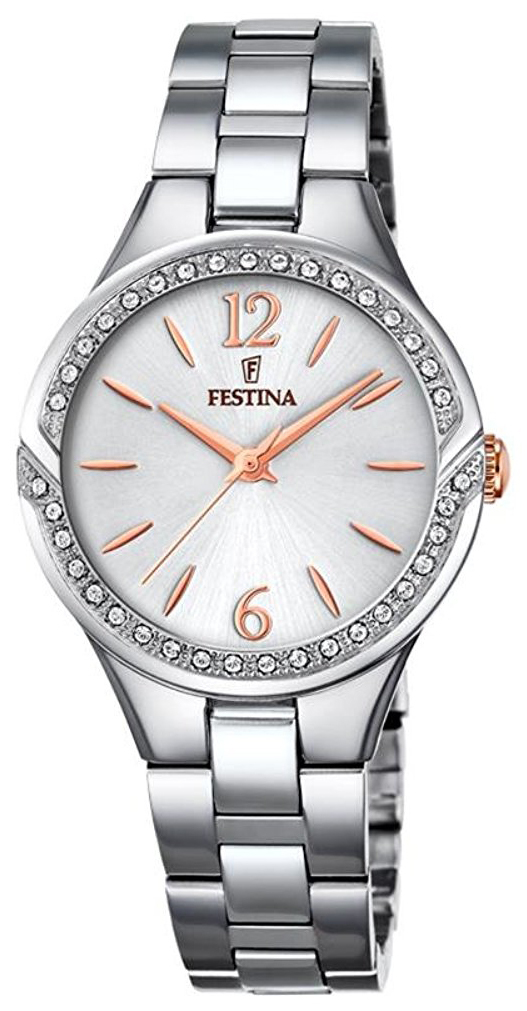 Festina Naisten kello F20246-1 Valkoinen/Teräs Ø29 mm