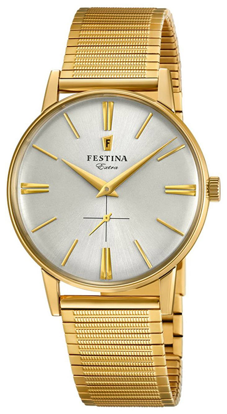 Festina Miesten kello F20251-1 Hopea/Kullansävytetty teräs Ø36 mm