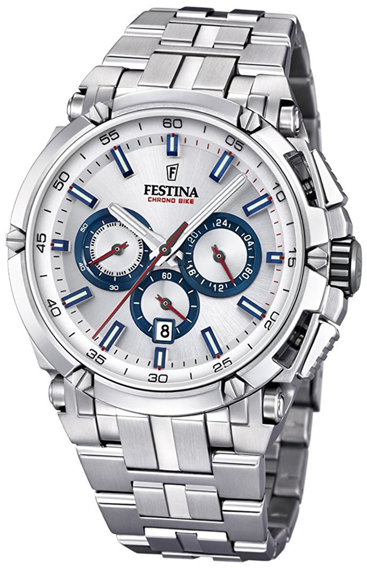 Festina Sport Miesten kello F20327-1 Hopea/Teräs Ø44 mm