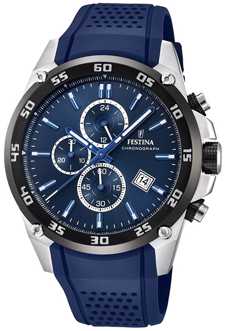 Festina Miesten kello F20330-2 Sport Sininen/Kumi Ø46 mm