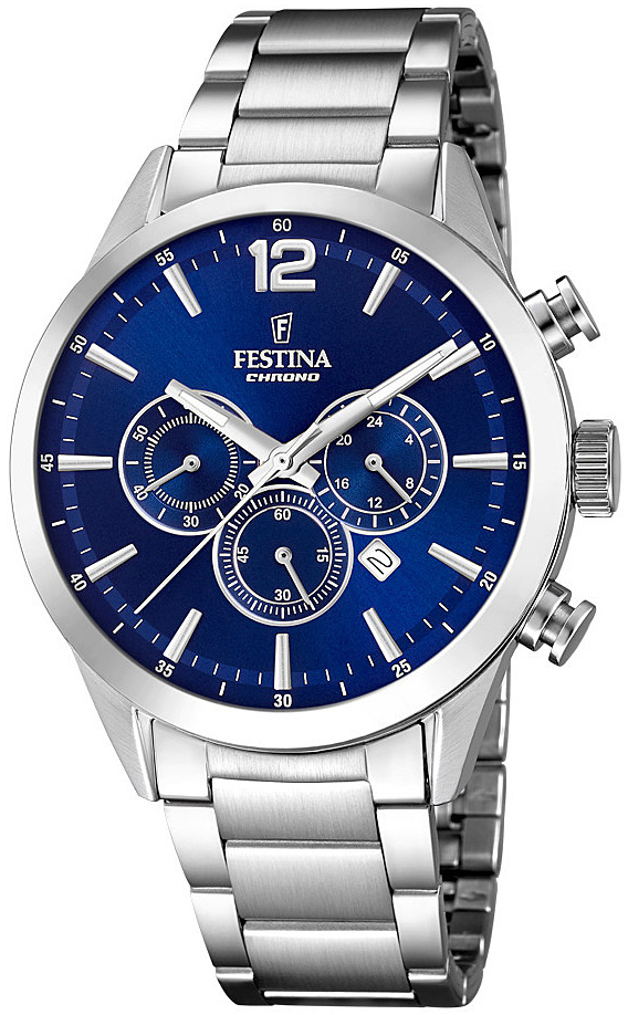 Festina Miesten kello F20343-7 Sininen/Teräs Ø43.5 mm