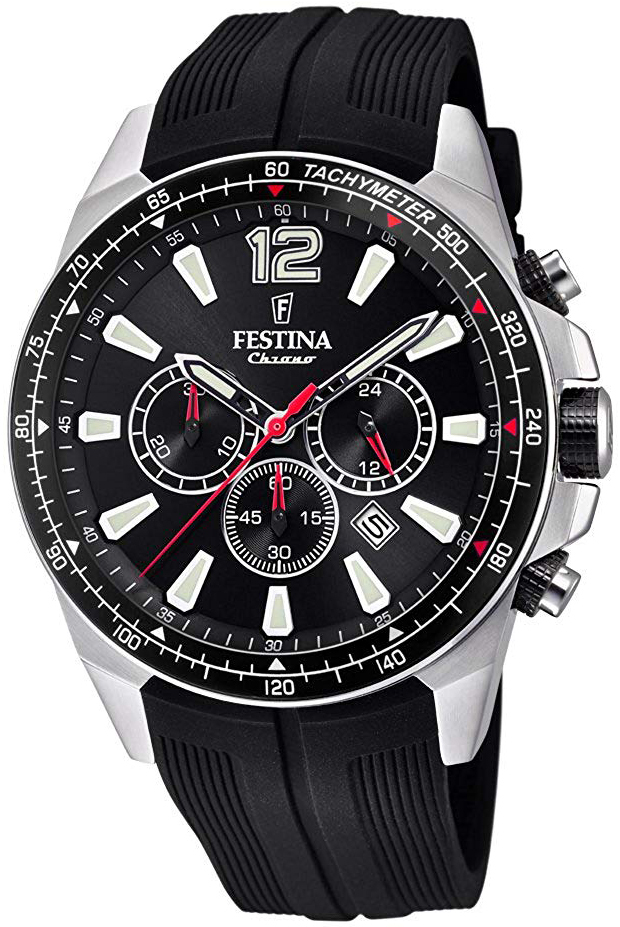 Festina Sport Miesten kello F20376-3 Musta/Kumi Ø47 mm