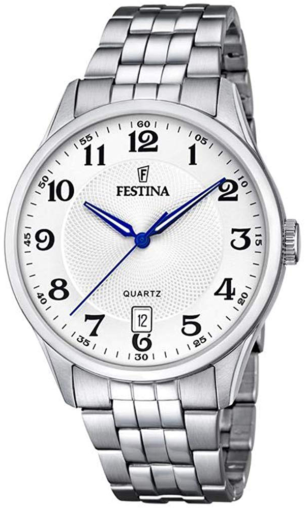 Festina Miesten kello F20425-1 Classic Hopea/Teräs Ø43 mm