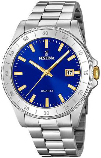 Festina Naisten kello F20428-2 Sininen/Teräs Ø40 mm