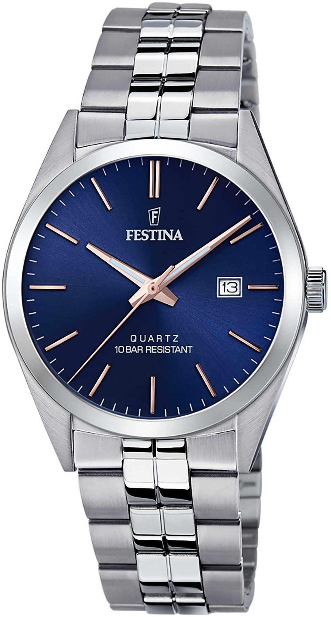 Festina Miesten kello F20437-B Classic Sininen/Teräs Ø40 mm