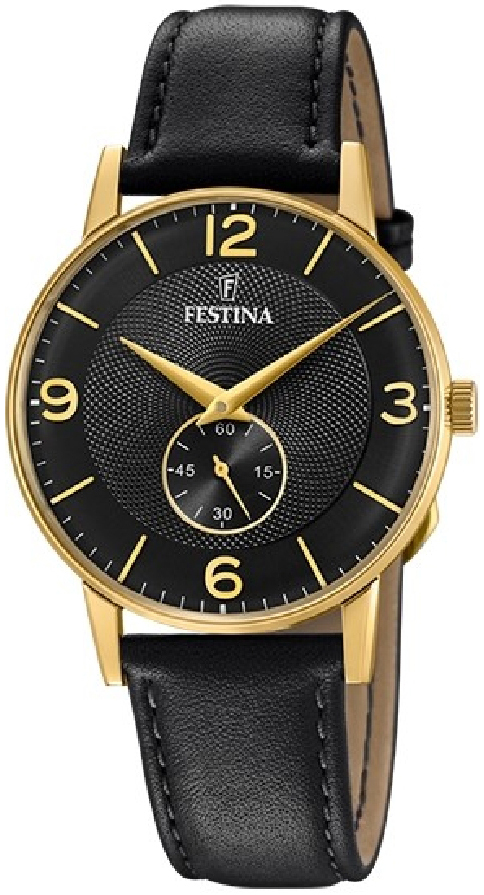 Festina F20567-4 Retro Musta/Nahka Ø36 mm