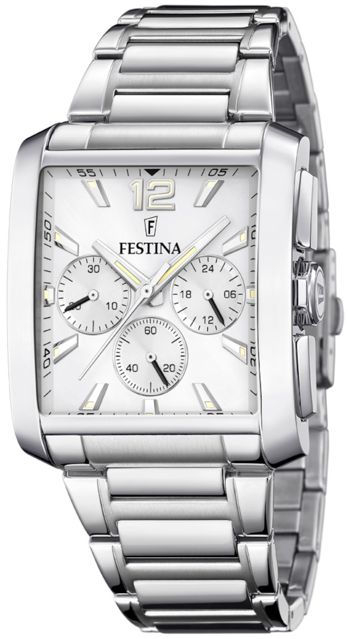 Festina Miesten kello F20635-1 Timeless Hopea/Teräs