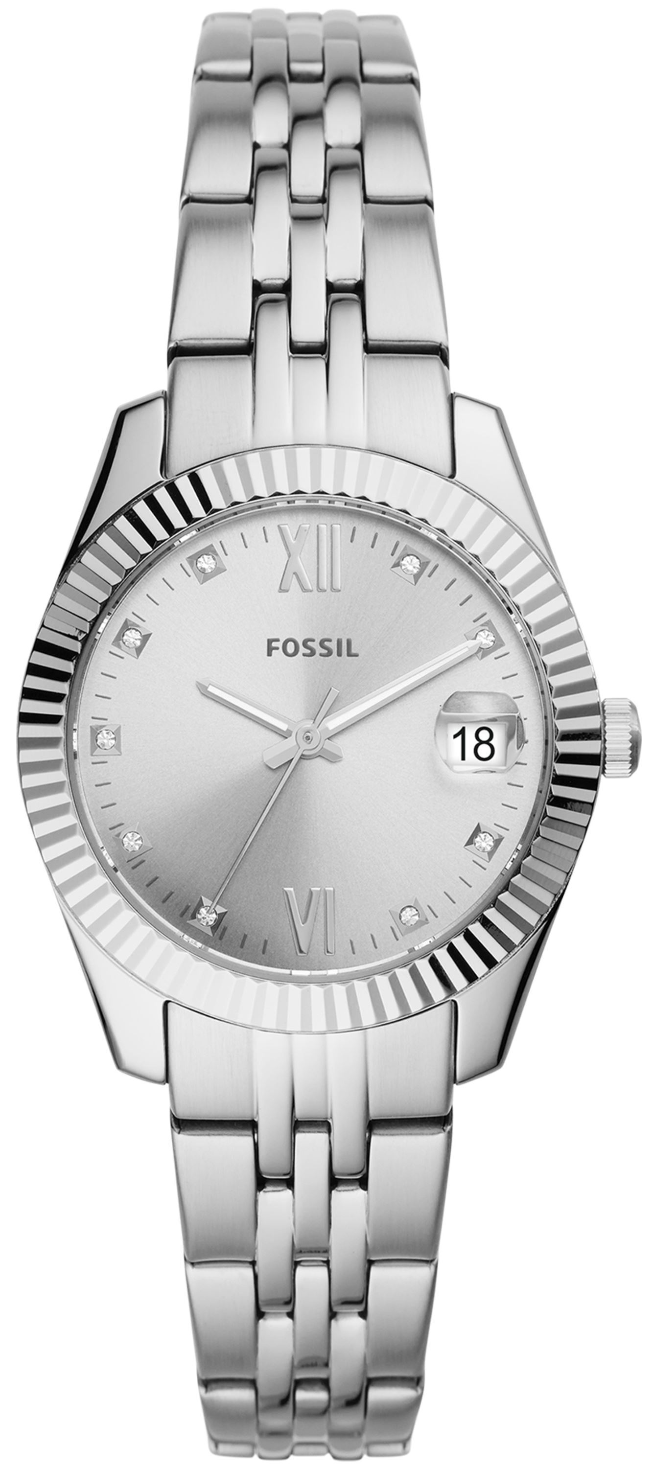 Fossil Naisten kello ES4897 Scarlette Mini Hopea/Teräs Ø32 mm