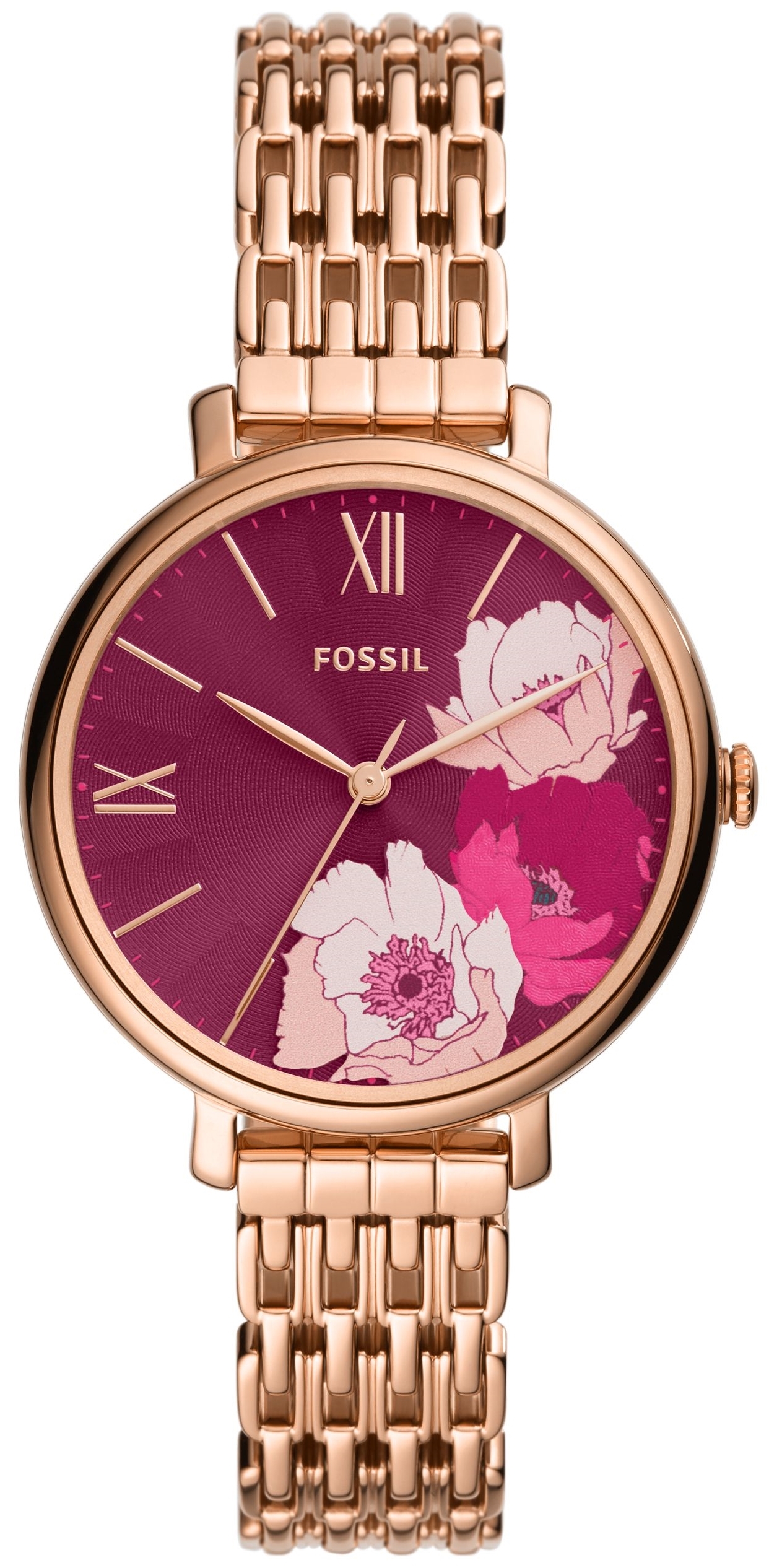 Fossil Jacqueline Naisten kello ES5078 Punainen/Punakultasävyinen