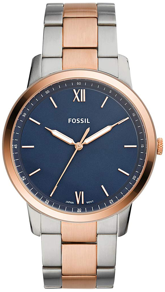 Fossil 99999 Miesten kello FS5498 Sininen/Punakultasävyinen Ø44 mm