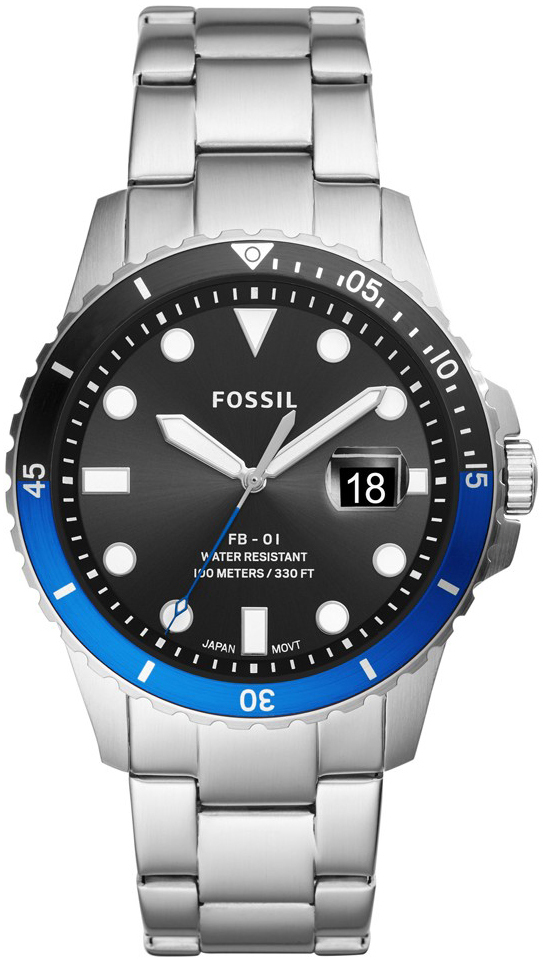 Fossil 99999 Miesten kello FS5671 Musta/Teräs Ø42 mm