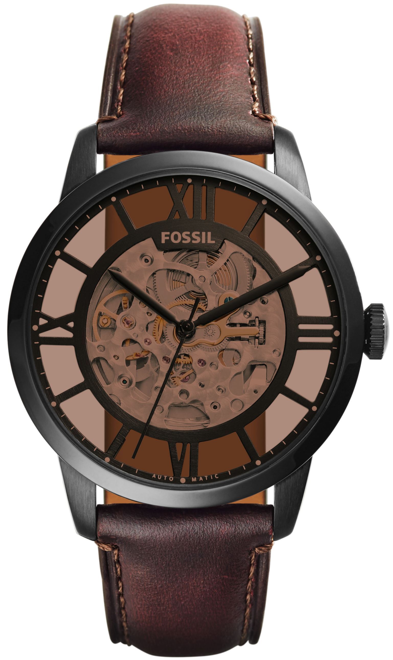 Fossil Miesten kello ME3098 Townsman Luurankokello/Nahka Ø44 mm