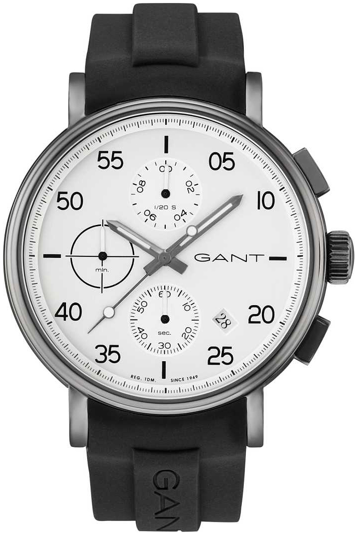 Gant Miesten kello GT037003 Valkoinen/Kumi Ø45 mm