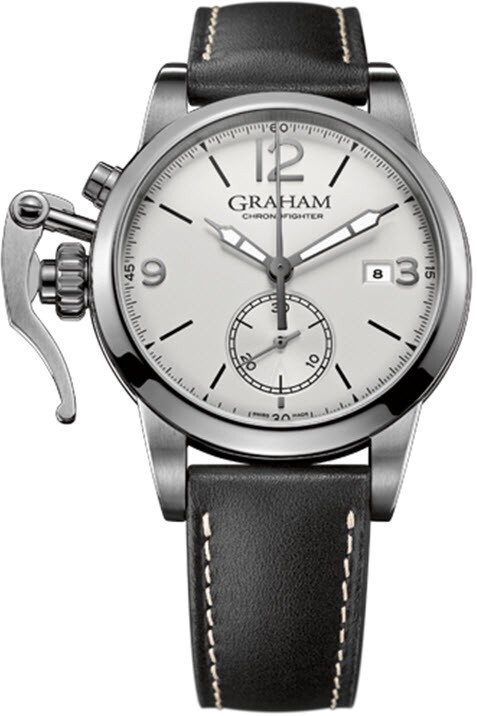 Graham Chronofighter Miesten kello 2CXAS.S02A Hopea/Nahka Ø42 mm