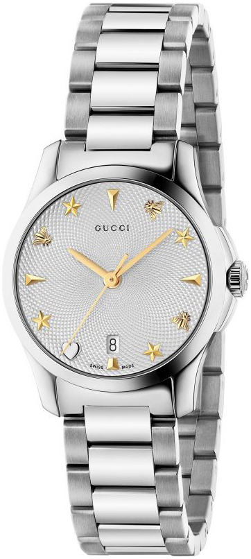 Gucci Naisten kello YA126572A G-Timeless Hopea/Teräs Ø27 mm