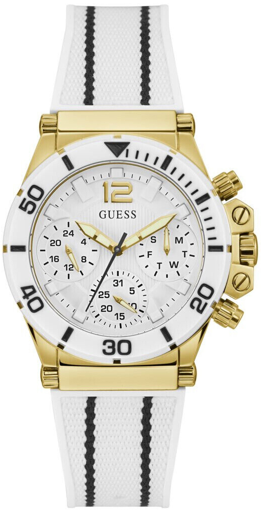 Guess Naisten kello GW0406L1 Co-Pilot Valkoinen/Kumi Ø39 mm