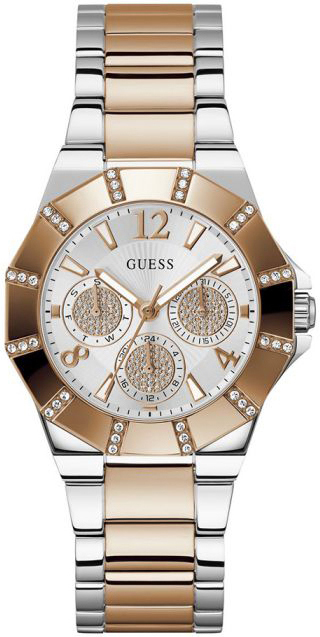 Guess Naisten kello GW0616L3 Sport Hopea/Punakultasävyinen Ø36 mm