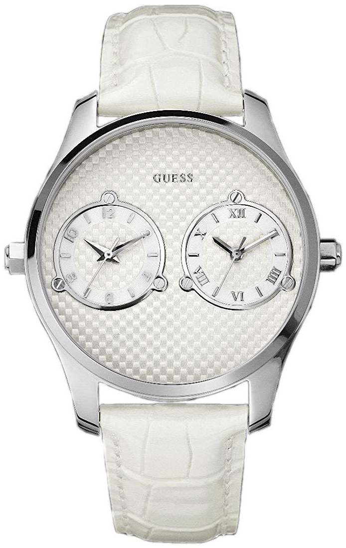 Guess Miesten kello W80043G1 Trend Valkoinen/Nahka Ø44 mm