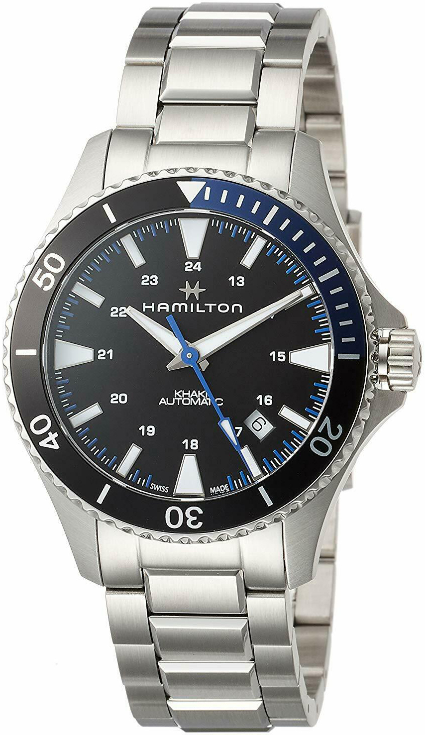 Hamilton Miesten kello H82315131 Musta/Teräs Ø40 mm