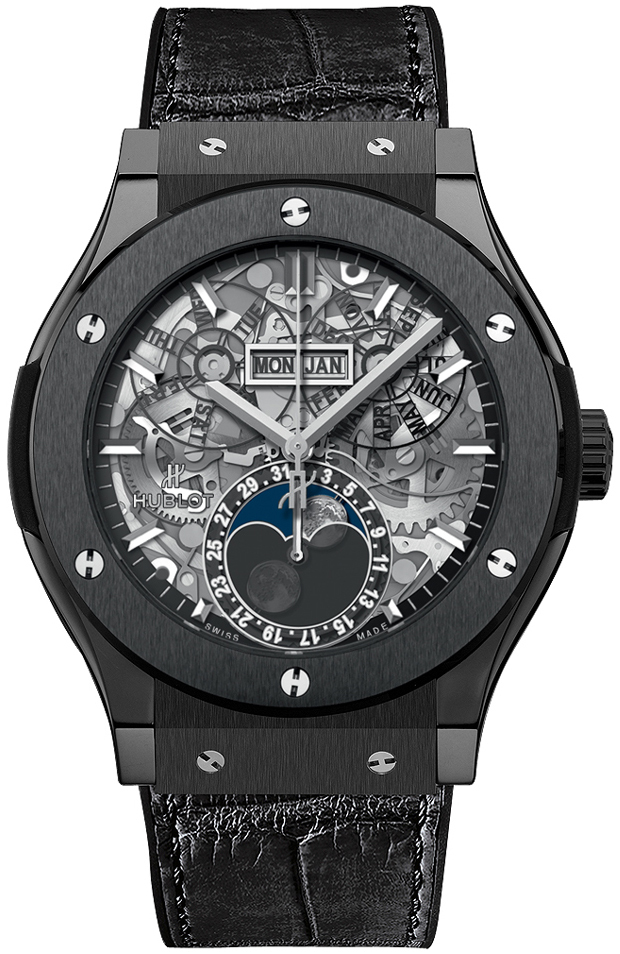 Hublot Miesten kello 517.CX.0170.LR Classic Fusion Luurankokello/Kumi