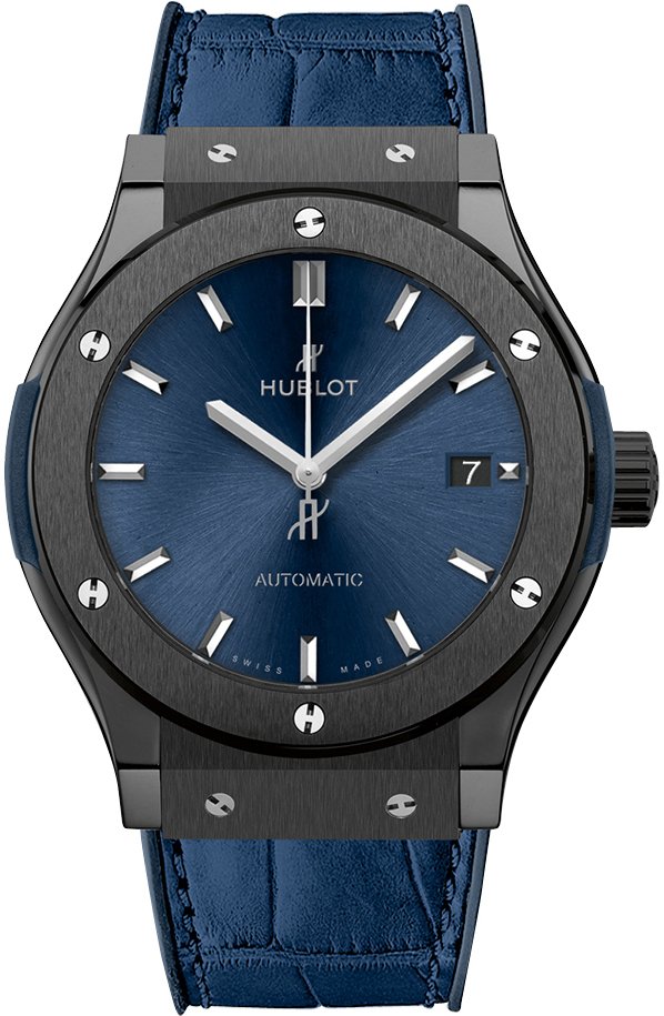 Hublot Miesten kello 542.CM.7170.LR Classic Fusion Sininen/Kumi Ø42