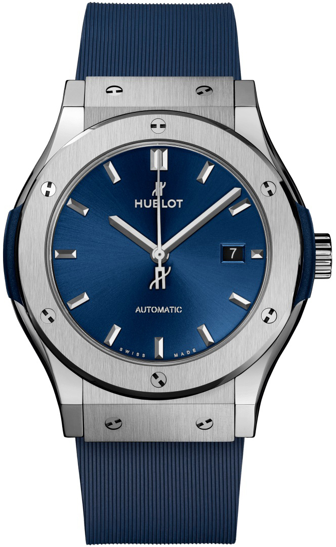 Hublot Miesten kello 542.NX.7170.RX Classic Fusion Sininen/Kumi Ø42