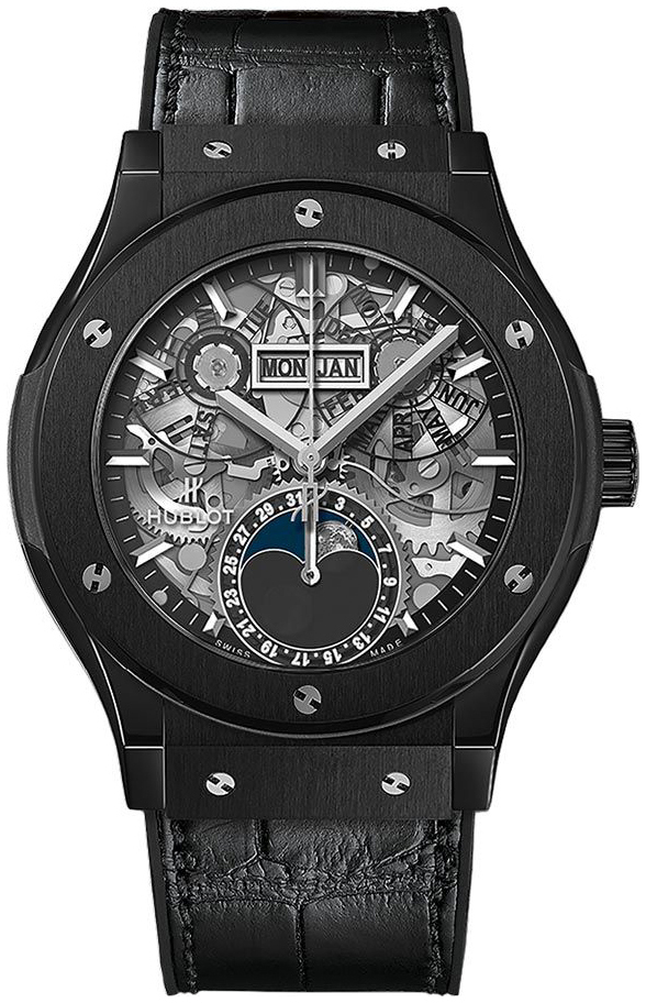 Hublot Miesten kello 547.CX.0170.LR Classic Fusion Luurankokello/Kumi