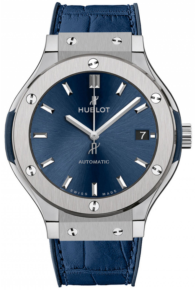 Hublot Miesten kello 565.NX.7170.LR Classic Fusion Sininen/Nahka Ø38