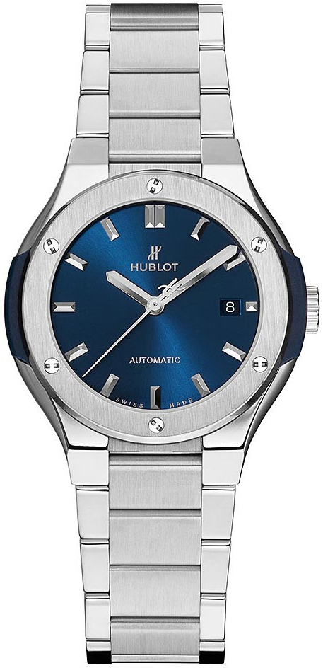 Hublot Naisten kello 585.NX.7170.NX Classic Fusion Sininen/Titaani